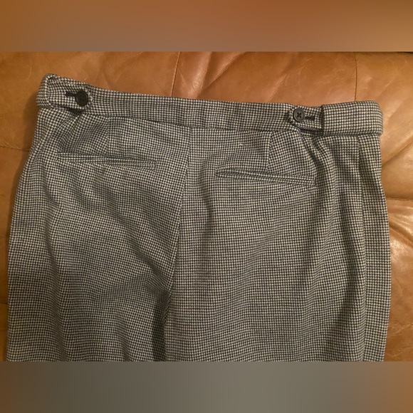 Calvin Klein Size 6 black and grey hounds tooth ankle pants - Picture 4 of 7